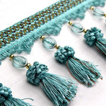 pompons décoratifs bleu gris beige rose marron vert texturé brillant élégants partie bricolage