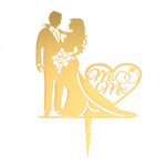 Décoration acrylique mariage blanc personnalisable