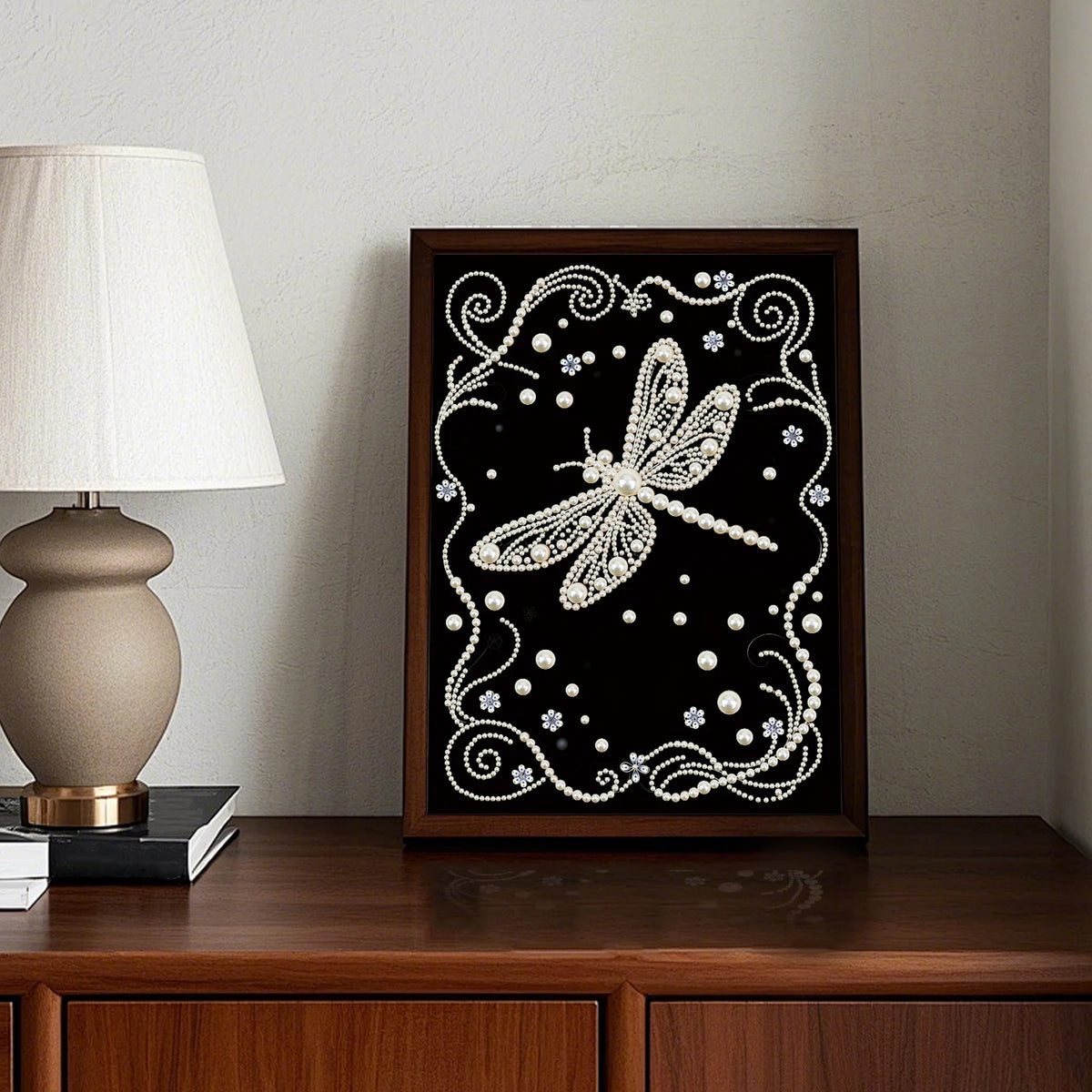 tableau décoratif motifs floraux strass or élégant art décoratif diy adulte modernes incluséesOpaqueFlyGirlElves