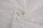 tissu polyester dentelle coeurs blanc noir rose beige rouge translucide mariage