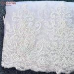 voile mariée blanc dentelle bordure unique classique femme mariage élégant monocouche dài luxueux fixe