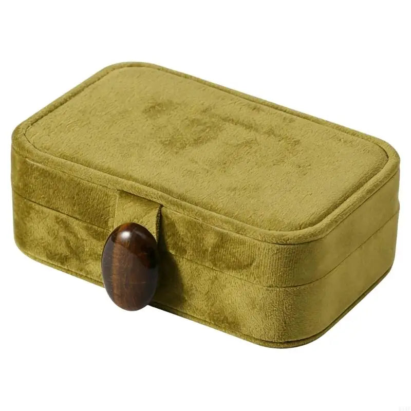 boîte rangement bijoux velours classique compartiments multiples miroir intégré couleurs variées festif