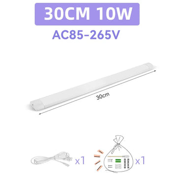 lampe led barre blanche armoire cuisine chambre clips fixation murale minimaliste