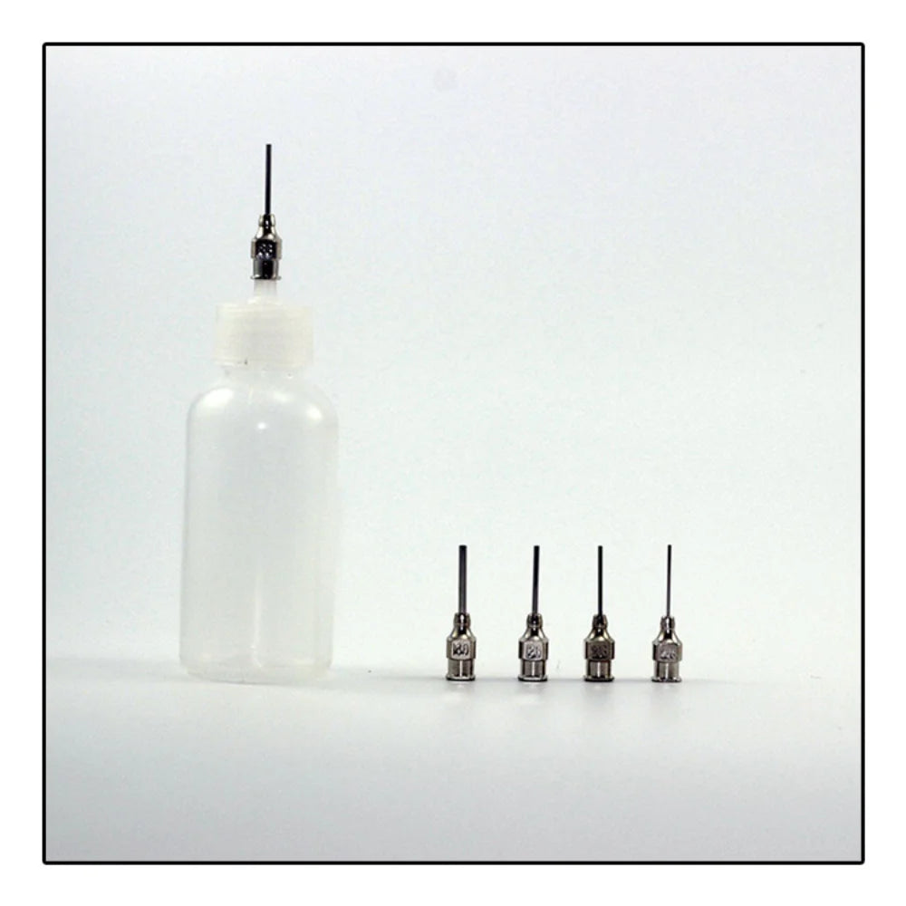 seringues bouteilles serre capsules blanc vert rose gris noir embouts applicateurs set bricolage decoration