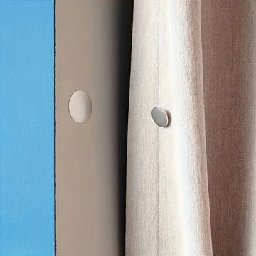 boucle magnétique argentée moderne adhésive 2cm autocollant 3cm easy install