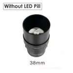 lentille interchangeable noire 75mm 67mm 50mm 38mm lampe torche led rechargeable