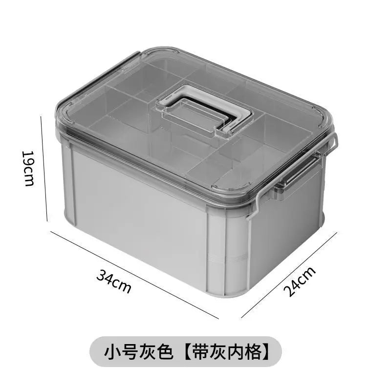 boîte médicaments portable moderne réutilisable compartiments médicaments pilules comprimés rangement respectueux environnement poignée amovible