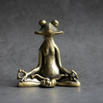 statuette grenouille bronze doré moderne support encens minimaliste ornement animal compagnie imitation antique