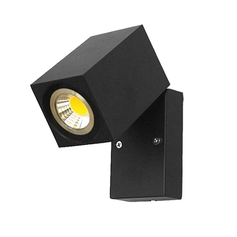 applique murale led gris foncé contemporaine fixée mur vis 90v 260v 249lm 2000lm ip65