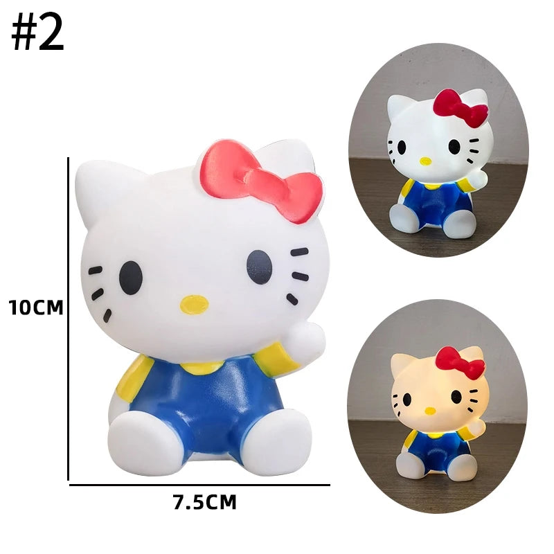 lampe table dessin animé hello kitty blanc rose cœur fraise verte bleue