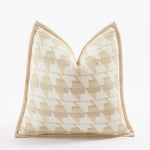 coussins décoratifs géométriques moderne beige crème jacquard fixés maison voiture