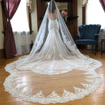 voile mariée vintage blanc dentelle élégante fixation pince cheveux accessoire mariage opaque polyestère