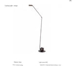 lampe sol moderne métal noir led base stable interrupteur bouton éclairage chambre minimaliste