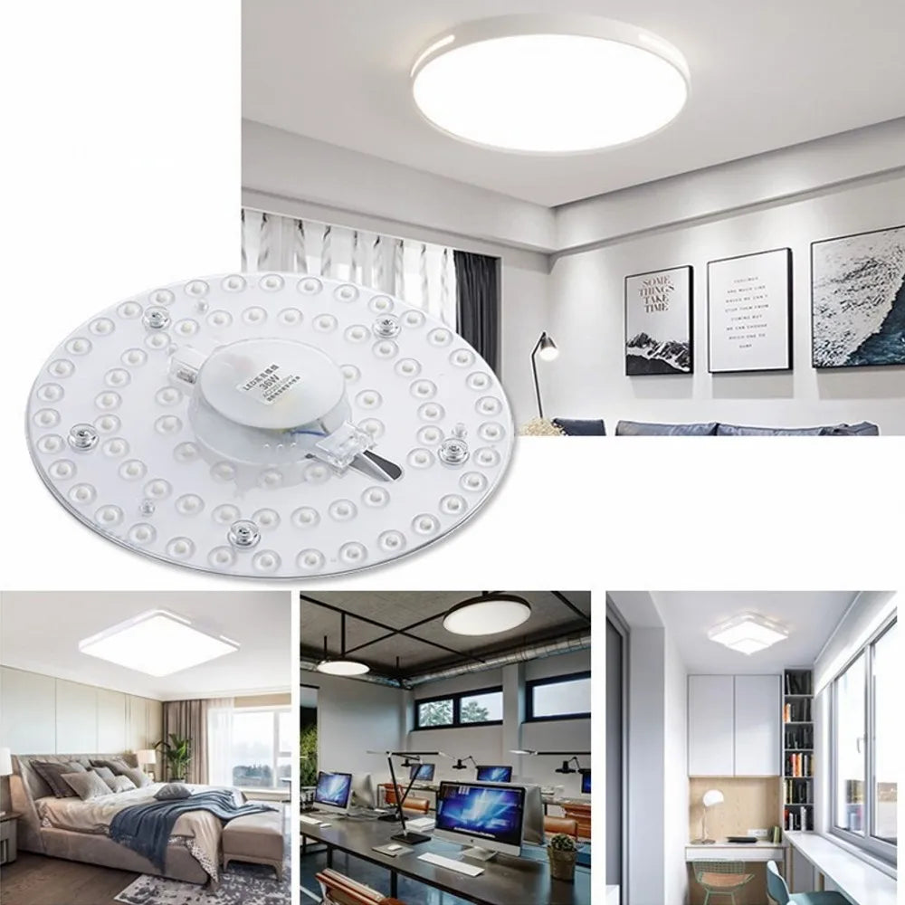 plafonnier led rond adhésif moderne blanc 12w 18w 24w 30w 50w