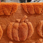 table table citrouille motif automne orange polyester coton texturé halloween décoration festivités