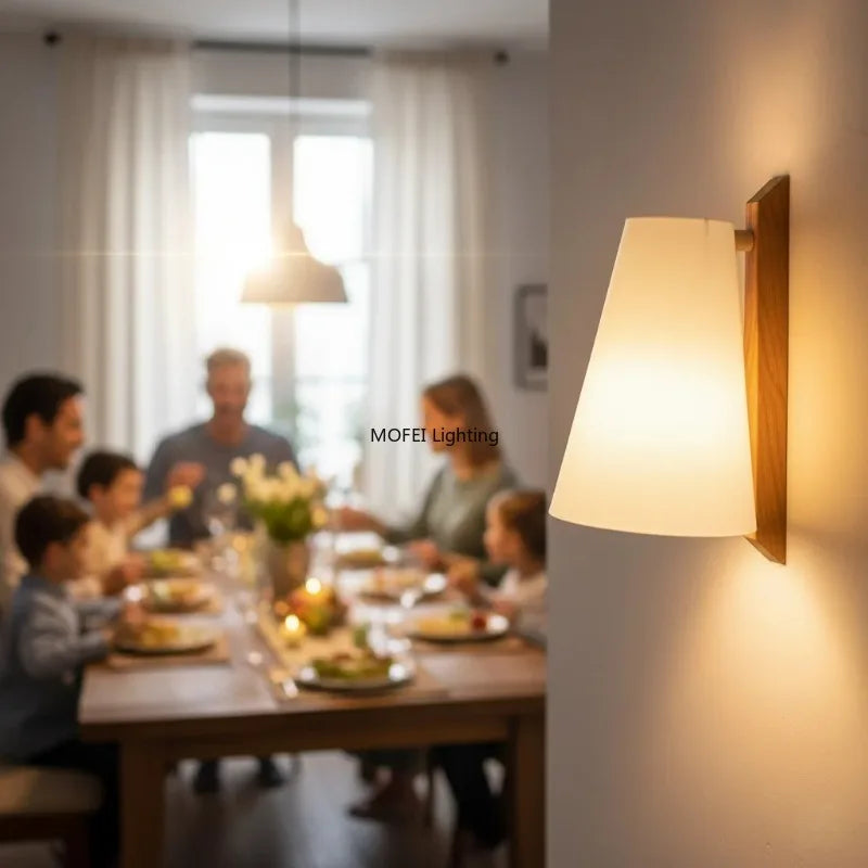 lampe murale moderne blanc texture mat éclairage quotidien 4500k 3000k 6000k fixée verre transparent