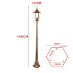 lampe rue or noir rétro classique extérieure ip65 e27 led industrielle vintage aluminium