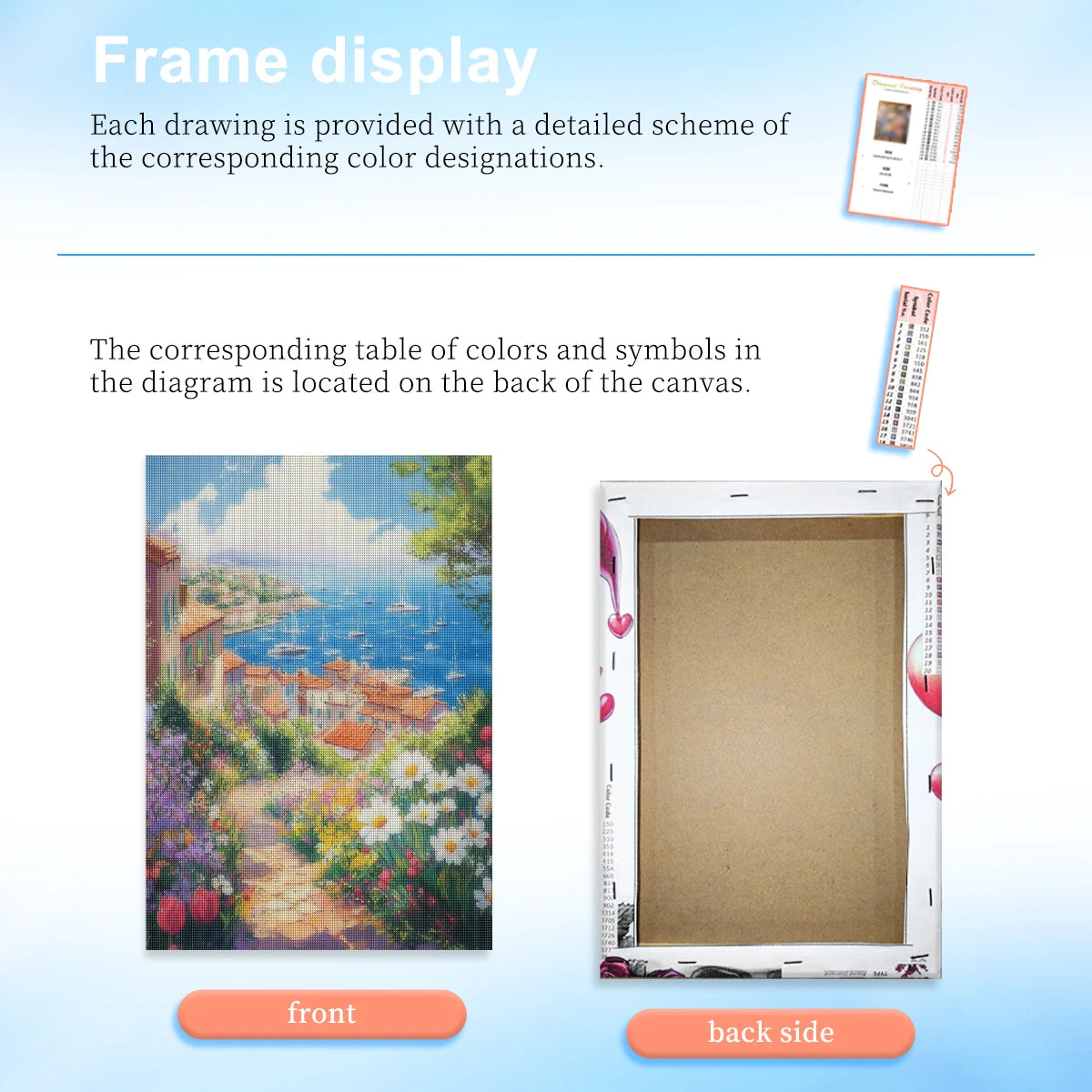 tableau diamant floral multicolore moderne adulte customisation cadeau peinture acrylique rond carré decoration maison