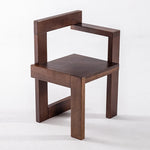 chaise moderne minimaliste bois massif salon noir assise confortable contemporain
