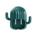 porte brosse dents cactus adhésif moderne vert blanc rose salle bains organisateur