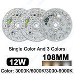 plaque led ronde 220v 12w 6w blanc moderne 6000k sans pilote pcb
