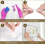 bandes adhésives clips suspension cadre photo blanc texture moderne non destructif.instructions utilisation