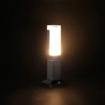 lampe solaire moderne noire ampoules led ip65 éclairage pelouse extérieur minimaliste