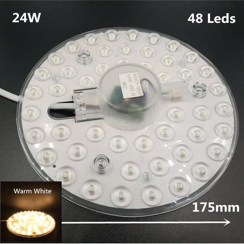 lampe led 12w 18w 24w blanc moderne adhésif adaptateur électrique cable