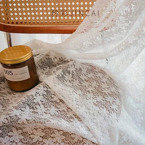 rideau blanc dentelle moderne translucide fenêtre salon chambre maison décoration intérieur tissu polyester