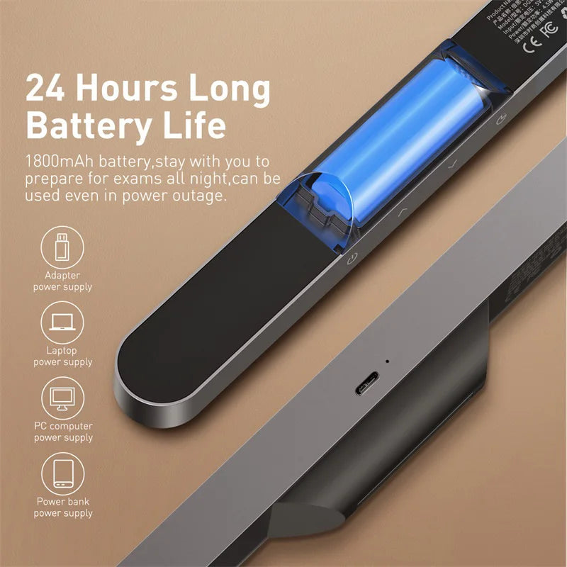 lampe moderne rechargeable led gris mat tactile controle batterie USB