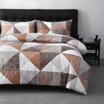 housse couette polyester motif géométrique moderne 135x200cm 150x200cm 160x220cm 200x200cm 200x230cm 220x240cm 2pcs taies