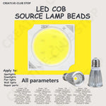 ampoules led cob 10w 3w 5w 7w blanc chaud neutre froid douille e27 1313mm