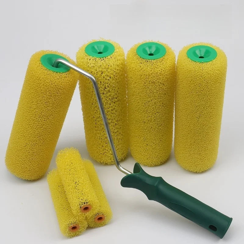 brosse peintre portable poignée moderne rouleau mousse jaune vert orangeDecorationPeintureEnsembleOutilsBricolage
