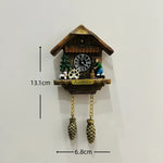 horloge pendule alpine animaux paysages aimants réfrigerateur texte traditionnel