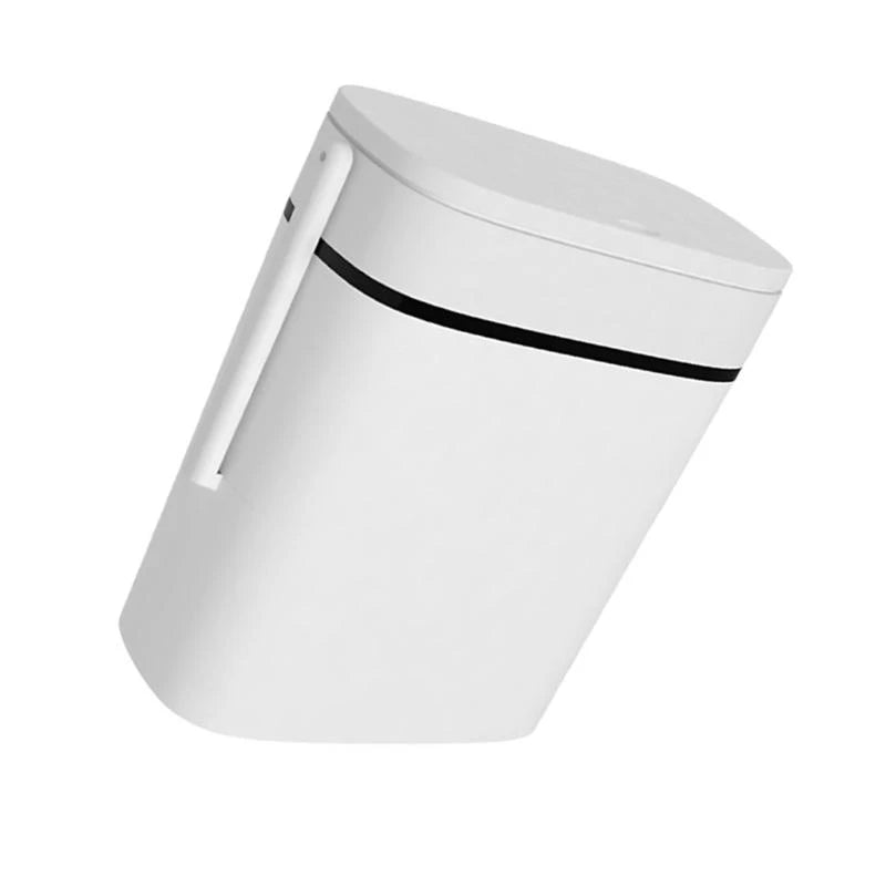 Détail du couvercle à pression de la poubelle