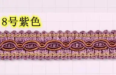 ruban dentelle tissée or gris bleu rouge vert marron violet classique mariage décoration élégante