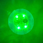 mini lampes led multicolores adhésives modernes rouges vertes bleues diodes circulaires festive minimaliste