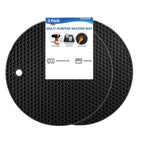 tapis protection cuisine silicone moderne hexagonal gris respectueux environnement 7in rond 7.08in carré