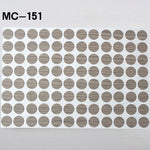autocollants marron doré vis décoration tiroir meuble bois texture points circulaires résistants eau 96pcs