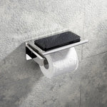 accessoires salle bain chrome modernes porte serviettes savon mural lisse fixations murales