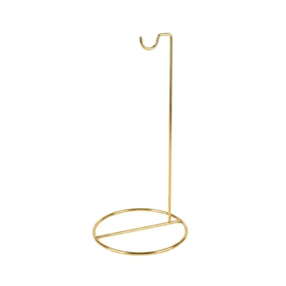 présentoir bijoux métal noir or minimaliste support circulaire crochet anneau rangement clés montres durable