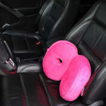 coussin donut mousse mémoire forme confortable ergonomique uni vert rose violet bleu