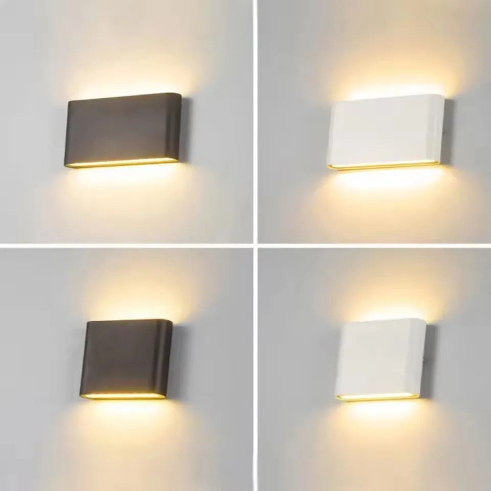 applique murale led moderne blanc noir 12w 20w 6w 4000k minimaliste