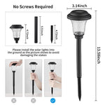 lampe solaire jardin led moderne acier poli ip65 verre texturé noir transparent alléeextérieur