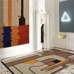 Tapis ethnique marocain vintage rouge