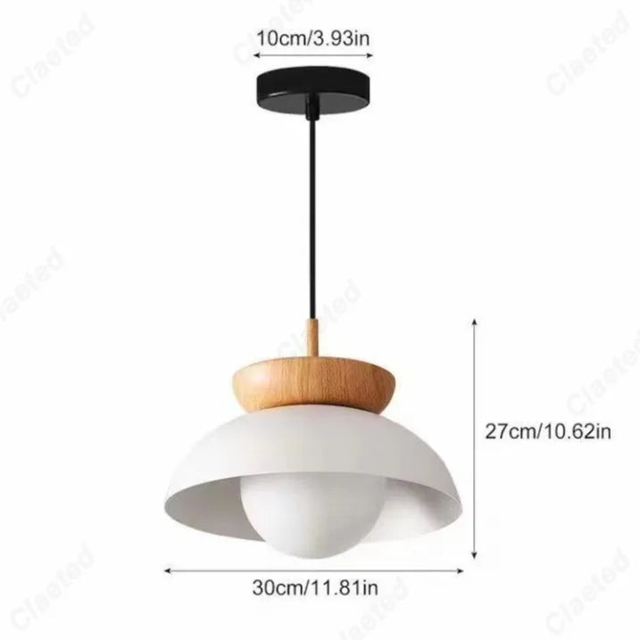 lustre moderne minimaliste suspension blanc noir éclairage salon restaurant chambre