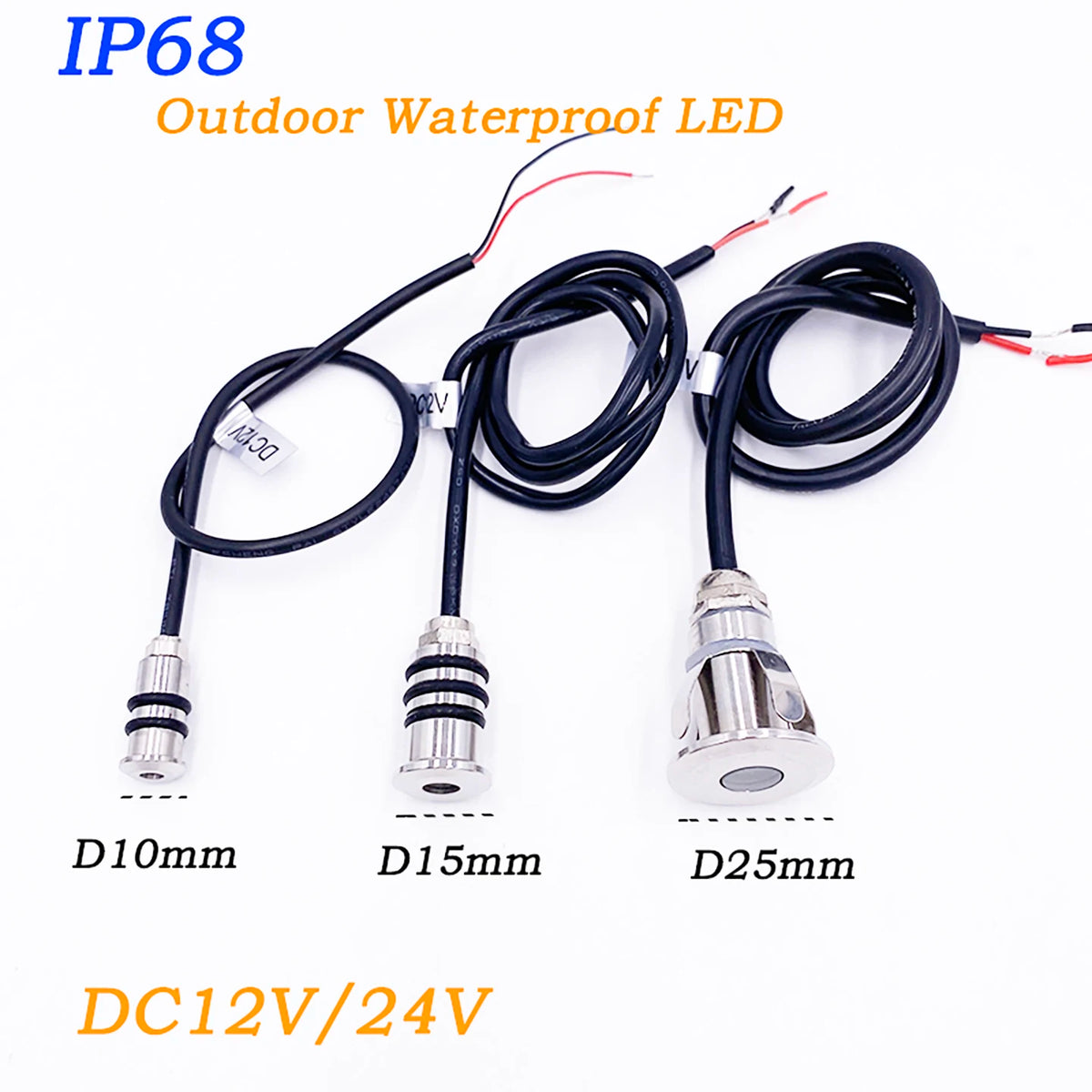 ampoules led argentées modernes 12v 24v 3000k 4000k 6000k ip68 étanches