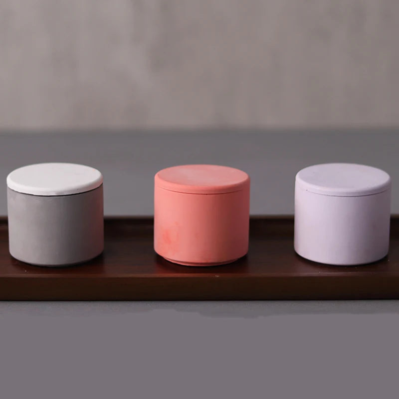 moule silicone bougie parfumée blanc rose pâle moderne minimaliste couvercle bricolage décoration maison