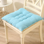 coussin chaise carré épais coton lin antidérapant motif tissé moderne vertclair