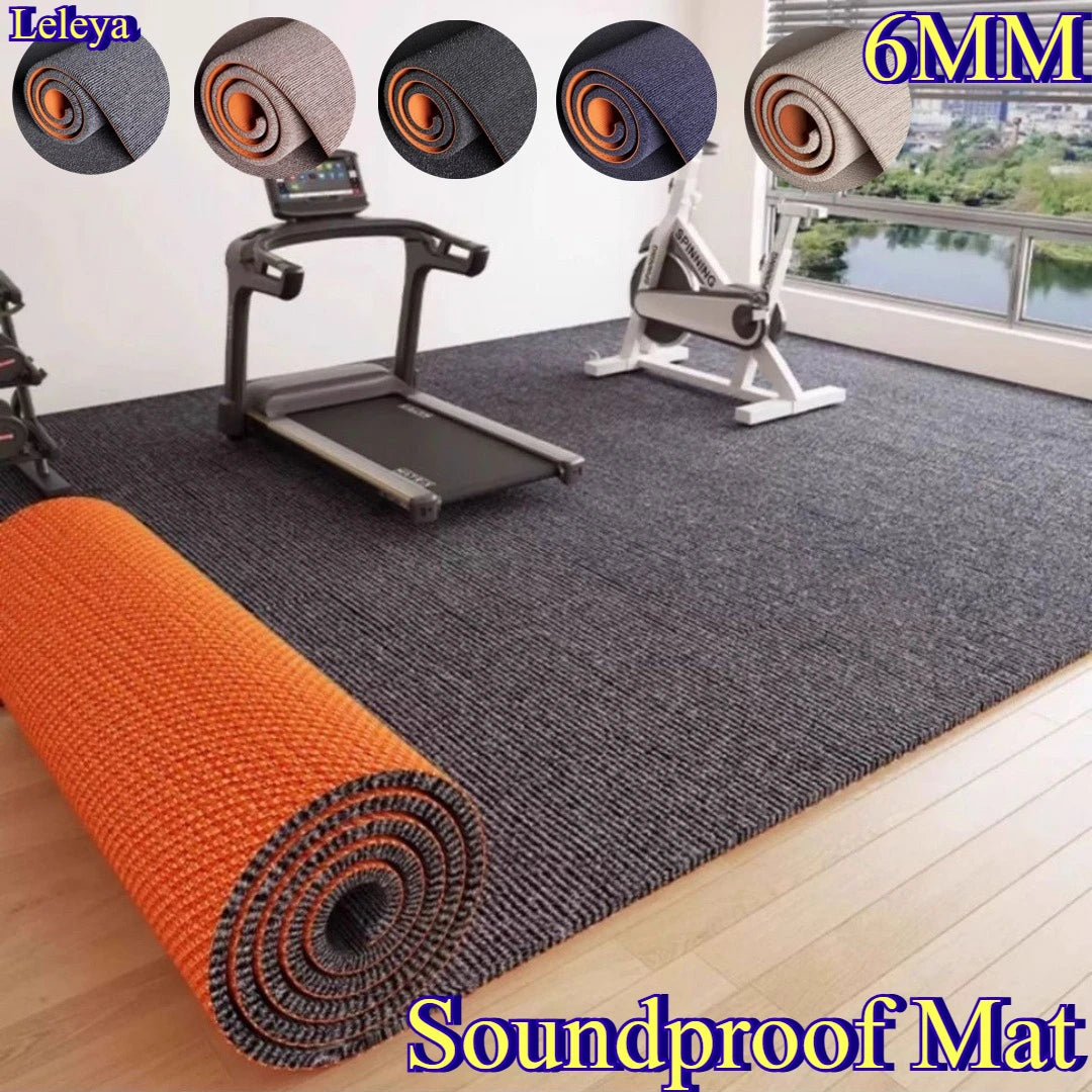 tapis sol gris orange texture tissée moderne salon chambre sport polyester tufté vinyle plaid